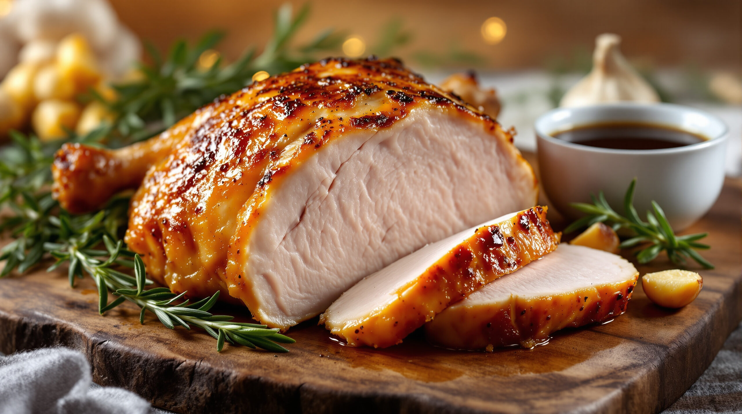 découvrez notre recette facile et rapide pour une cuisse de dinde au four juteuse et dorée, parfaite pour un repas savoureux et convivial.