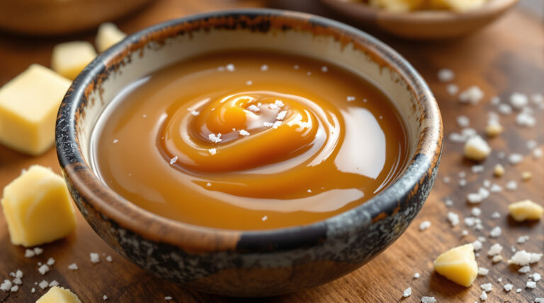découvrez notre recette maison de caramel au beurre salé onctueux, facile à réaliser pour un dessert gourmand et savoureux.