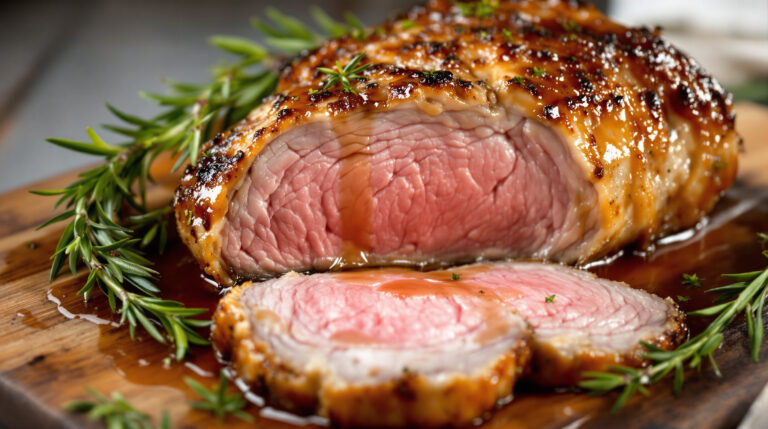 découvrez la recette parfaite du rôti de veau au four, avec une cuisson rosée et une viande tendre, idéale pour un repas savoureux et élégant.
