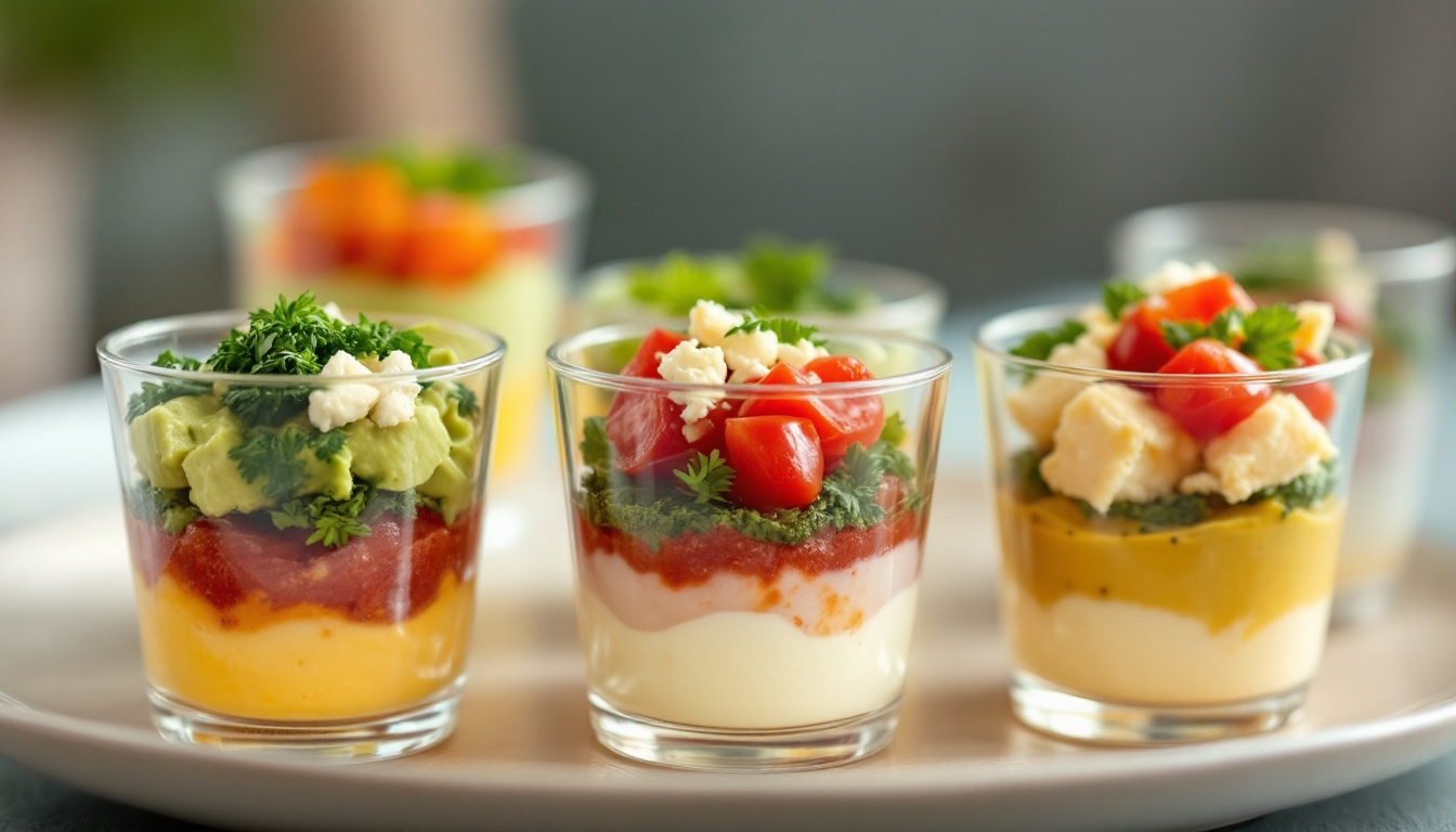 découvrez nos recettes faciles et pas chères de verrines salées pour toutes vos occasions. idéales à préparer rapidement, elles raviront vos invités avec saveurs et originalité.